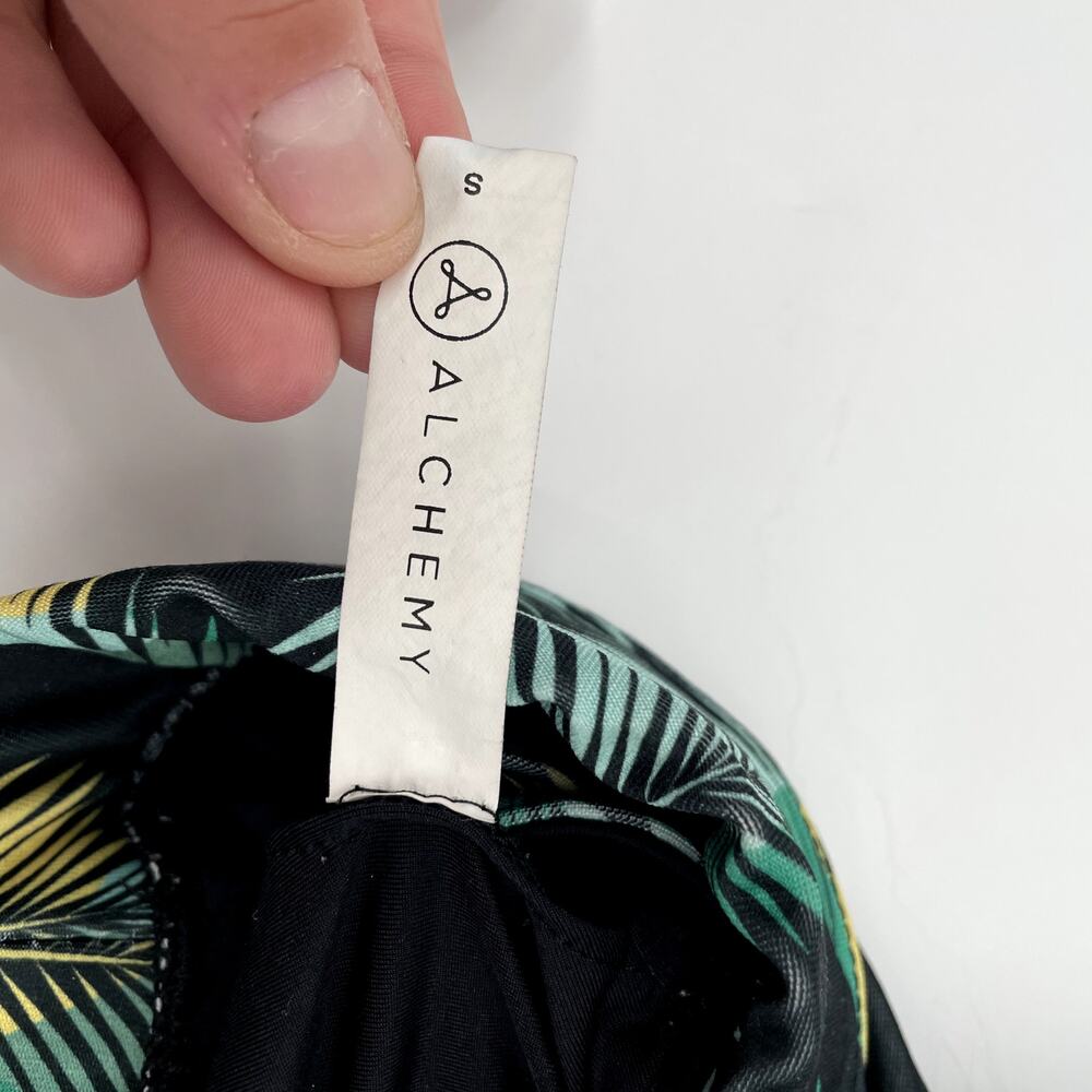 Alchemy | Tropical Leaf Print Sports Bra // S - Picture 5 of 7